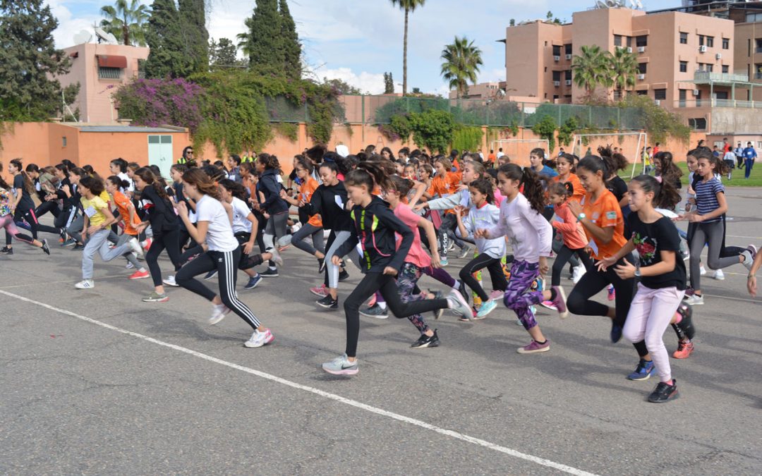 LE CROSS DU LYCÉE DANS L’OBJECTIF DE SAMIA ET YASSMINE