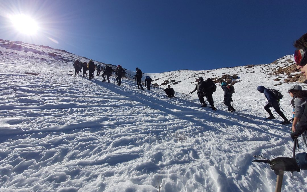 RETOUR EN IMAGES SUR UNE RANDO “NEIGEUSE” A 3200 MÈTRES D’ALTITUDE