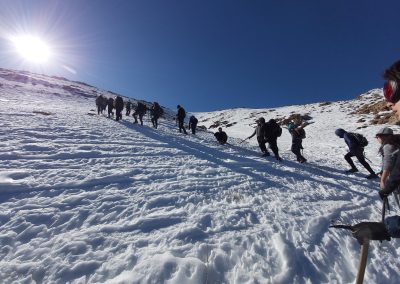 RETOUR EN IMAGES SUR UNE RANDO “NEIGEUSE” A 3200 MÈTRES D’ALTITUDE