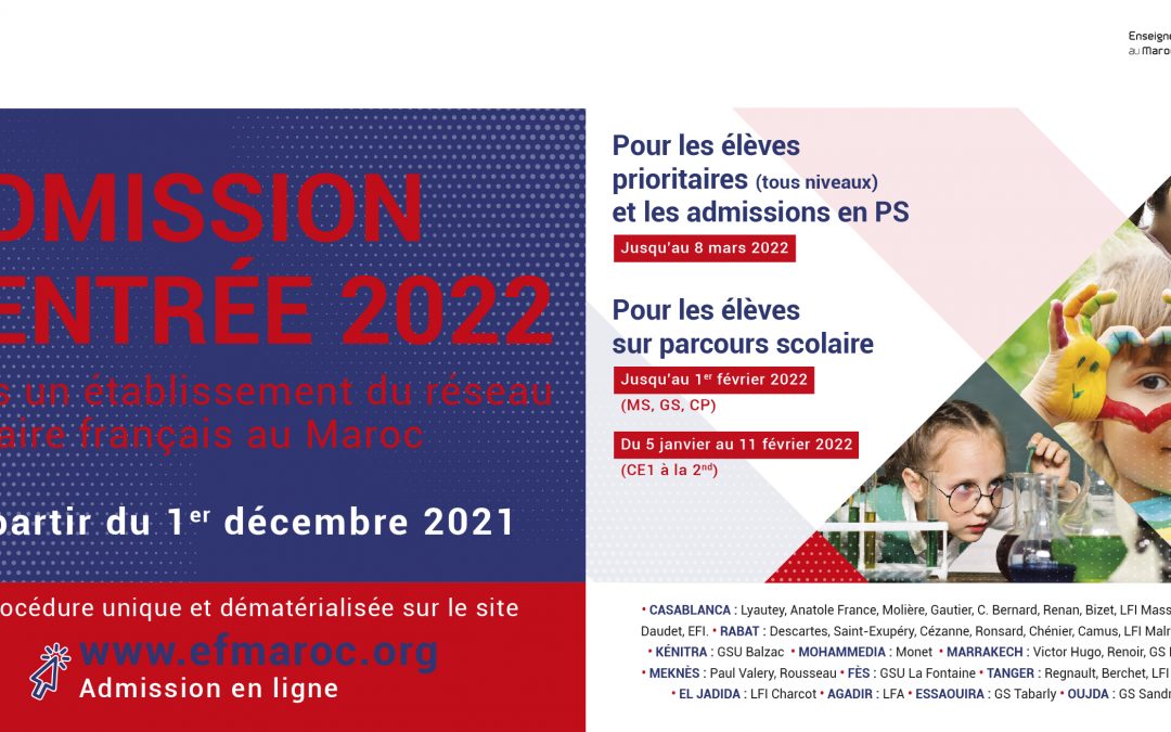 CAMPAGNE DES NOUVELLES ADMISSIONS 2022-2023