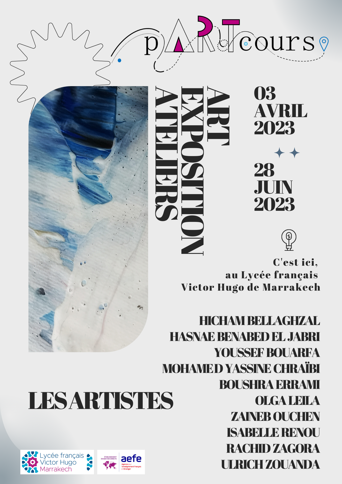 Artistes Affiche pARTcours